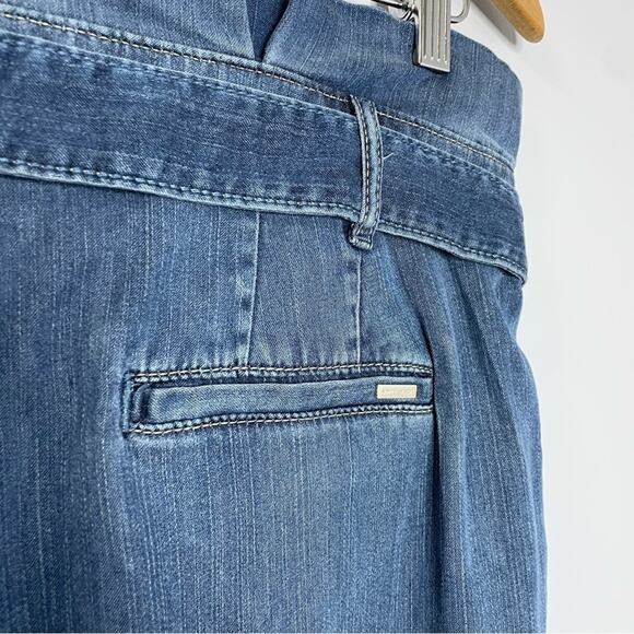 WHBM Tencel Denim Paperbag-Waist High Rise Ankle - Picture 7 of 12